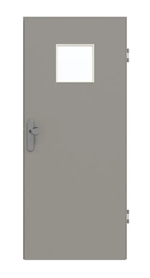 GARANT drzwi wejściowe do mieszkania U12115SD szary platynowy GHK08 z przeszkleniem LA-7