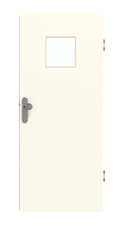 GARANT drzwi wejściowe do mieszkania W980ST15 biel platynowa GHK08 z przeszkleniem LA-7
