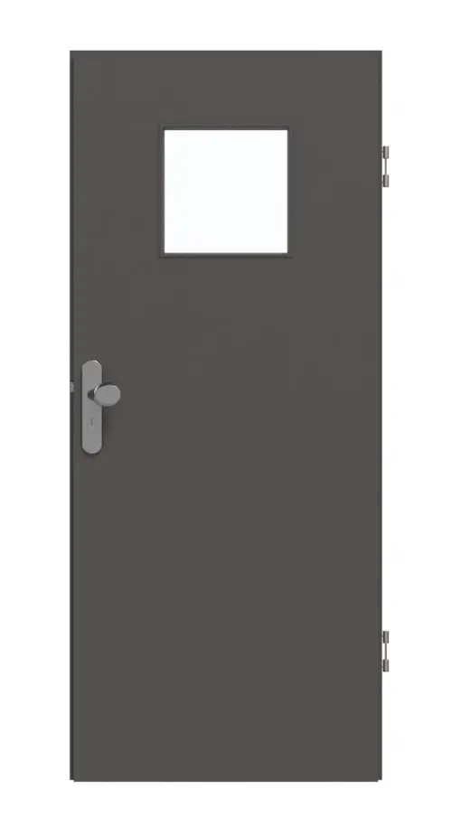 GARANT drzwi wejściowe do mieszkania 10622-60 powierzchnia CPL heban CePaL z przeszkleniem LA-8