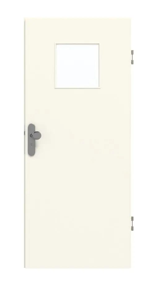 GARANT drzwi wejściowe do mieszkania 9417-60 Snow White CePaL z przeszkleniem LA-8