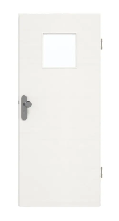 GARANT Drzwi wejściowe do mieszkania Quer Authentic Bianco CePaL z przeszkleniem LA-8