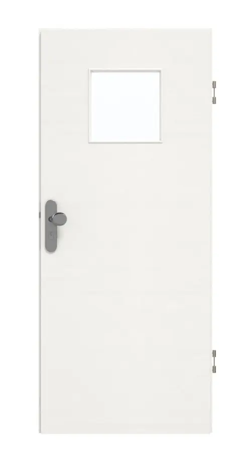 GARANT Drzwi wejściowe do mieszkania Quer Authentic Bianco GCK08 z przeszkleniem LA-8