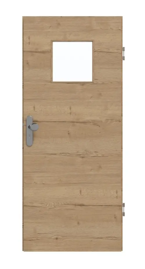 GARANT drzwi wejściowe do mieszkania wzdłuż Authentic dąb szczelinowy GCK08 z przeszkleniem LA-8
