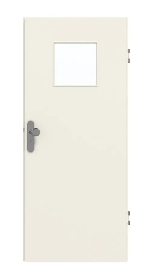 GARANT drzwi wejściowe do mieszkania biały lakier 9010 CePaL z przeszkleniem LA-8