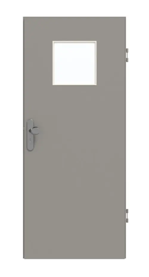 GARANT drzwi wejściowe do mieszkania U12115SD szary platynowy GHK08 z przeszkleniem LA-8