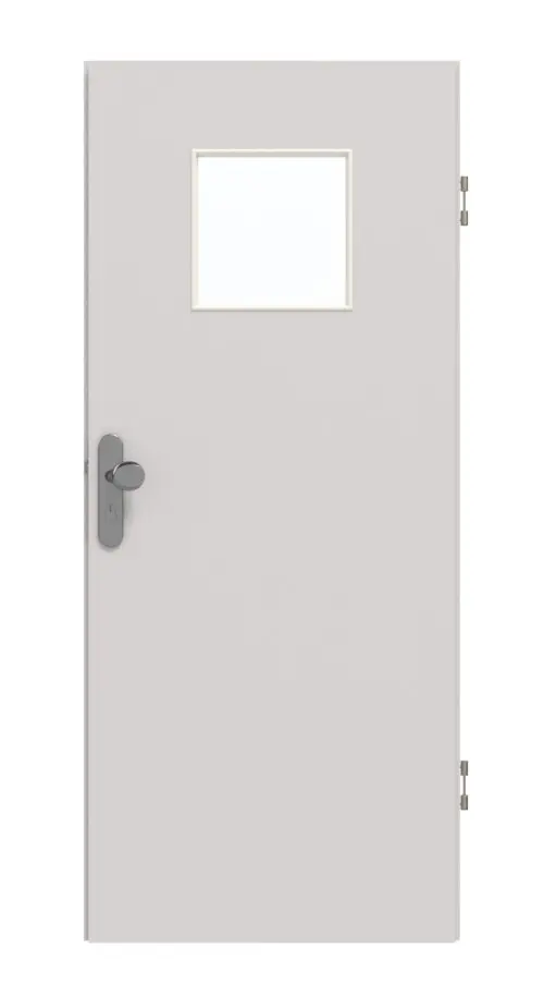 GARANT drzwi wejściowe do mieszkania U12188SD jasnoszary GHK08 z przeszkleniem LA-8