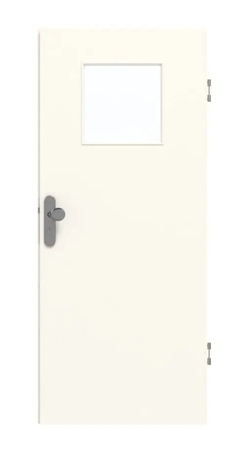 Garant drzwi wejściowe do mieszkania 0105-60 Pearl White CePaL z przeszkleniem LA-9