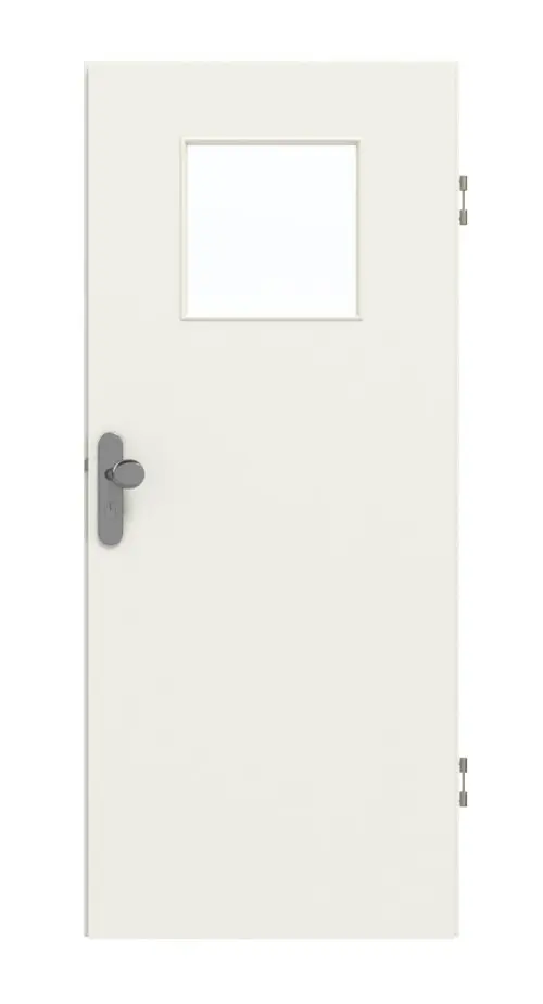 GARANT drzwi wejściowe do mieszkania 0135-60 Rain Resopal z wycięciem na szybę LA-9