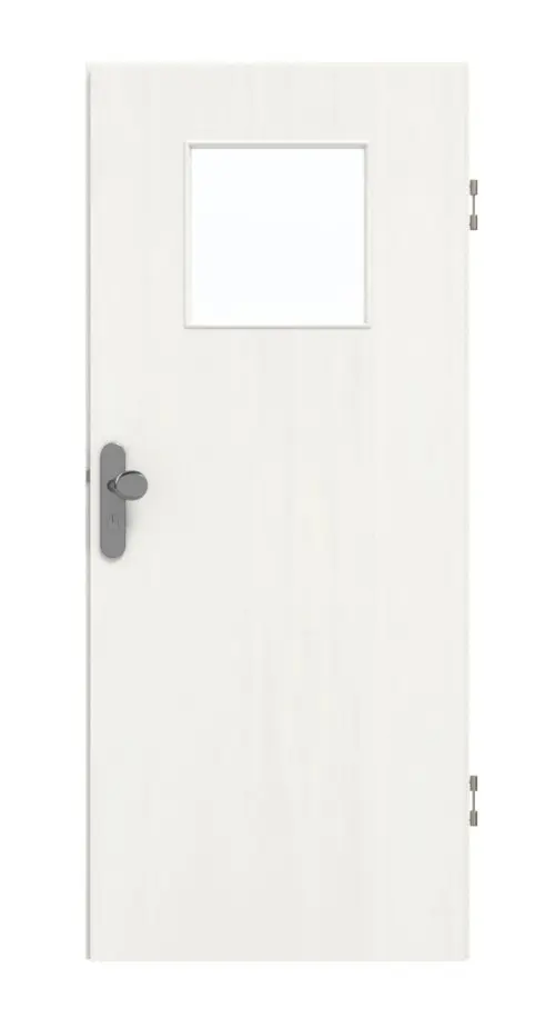 GARANT drzwi wejściowe do mieszkania Authentic Bianco CePaL z wycięciem na szybę LA-9