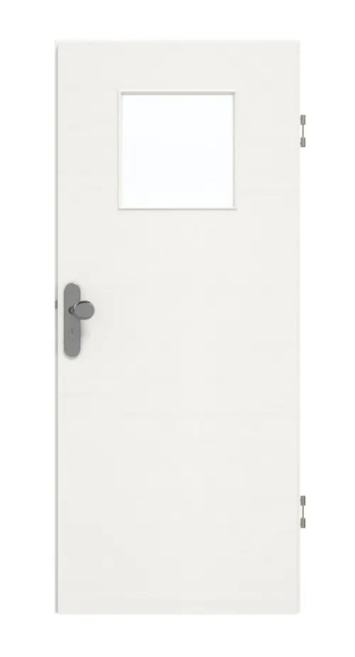 GARANT drzwi wejściowe do mieszkania wzdłuż Authentic Bianco CePaL z przeszkleniem LA-9