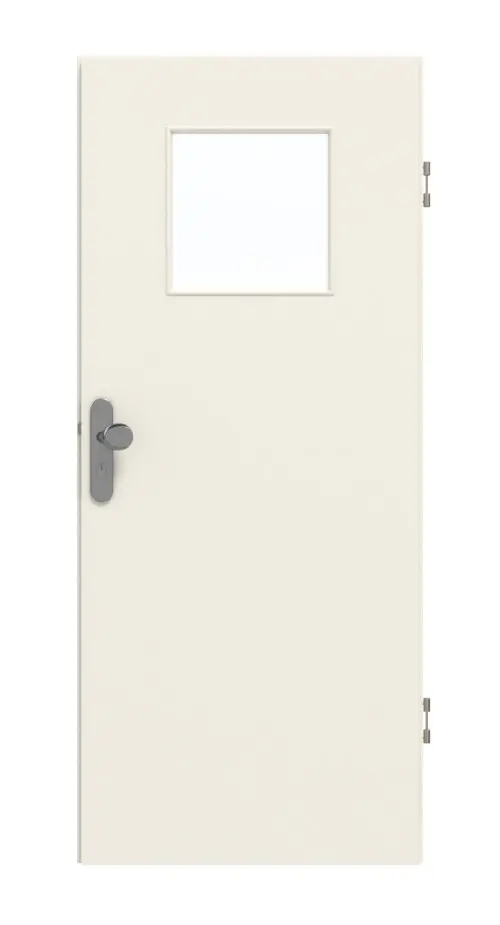 GARANT drzwi wejściowe do mieszkania biały lakier 9010 CePaL z przeszkleniem LA-9