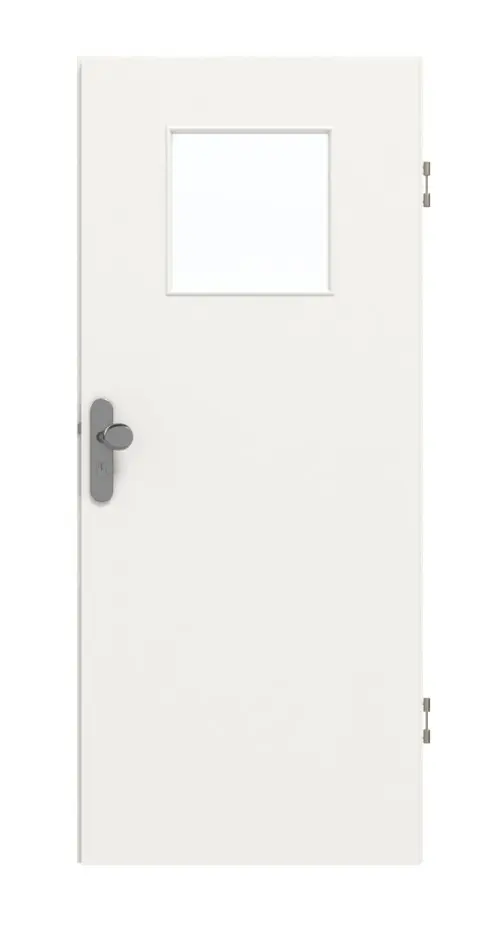 GARANT drzwi wejściowe do mieszkania biały lakier 9016 GHK08 z przeszkleniem LA-9