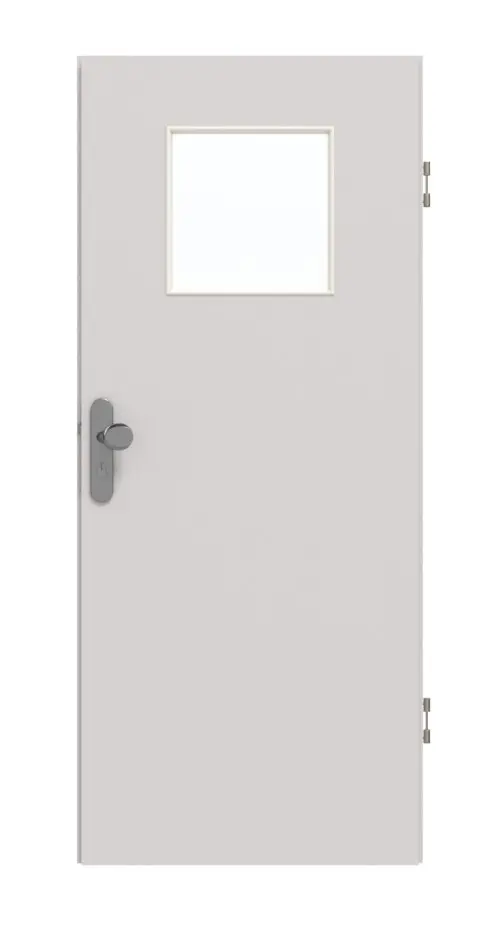 GARANT drzwi wejściowe do mieszkania U12188SD szary jasny GHK08 z przeszkleniem LA-9