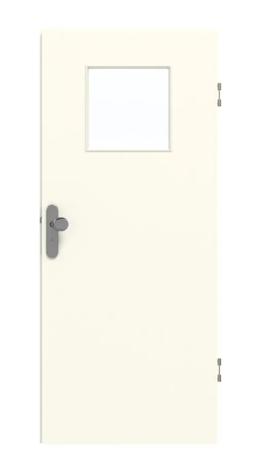 GARANT drzwi wejściowe do mieszkania W980ST15 biały platynowy GHK08 z przeszkleniem LA-9