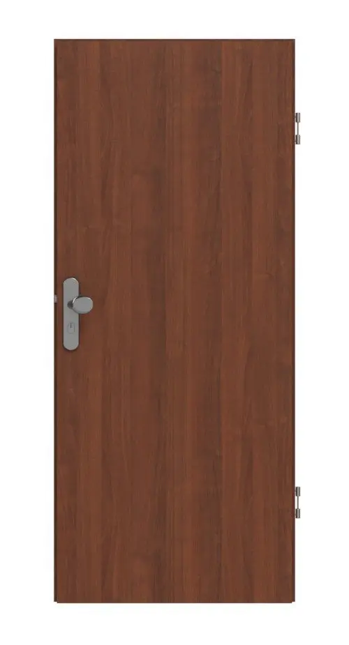 Widok frontowy drzwi wejściowych do mieszkania CLASSEN włoski orzech włoski CPL 4.1