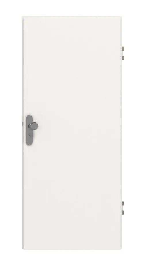 Widok frontowy marki CLASSEN drzwi wejściowe do mieszkania biały RAL 9016 CPL 4.1