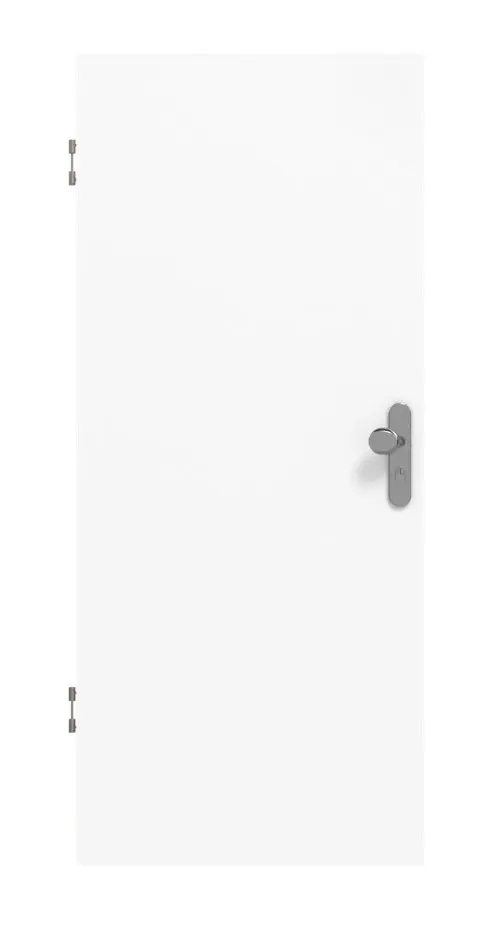 SCHÖRGHUBER Obiektowe drzwi wejściowe do mieszkania biały lakier dekor (podobny do RAL 9016) Durat