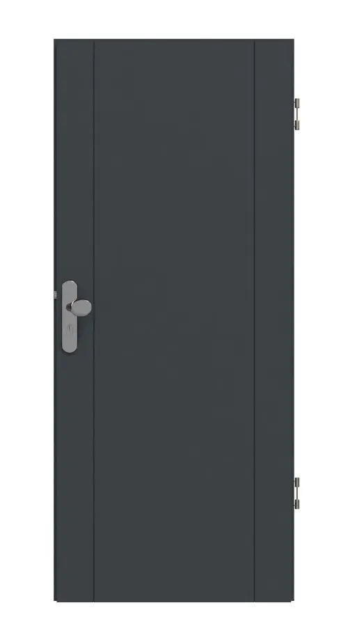 HÖRMANN drzwi wejściowe do mieszkania Groove 16 szary antracytowy RAL 7016 lakier DesignLine