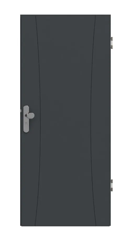 HÖRMANN drzwi wejściowe do mieszkania Groove 20 szary antracytowy RAL 7016 lakier DesignLine