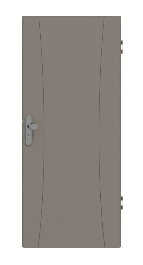 HÖRMANN drzwi wejściowe do mieszkania Groove 20 taupe RAL 7048 lakier DesignLine