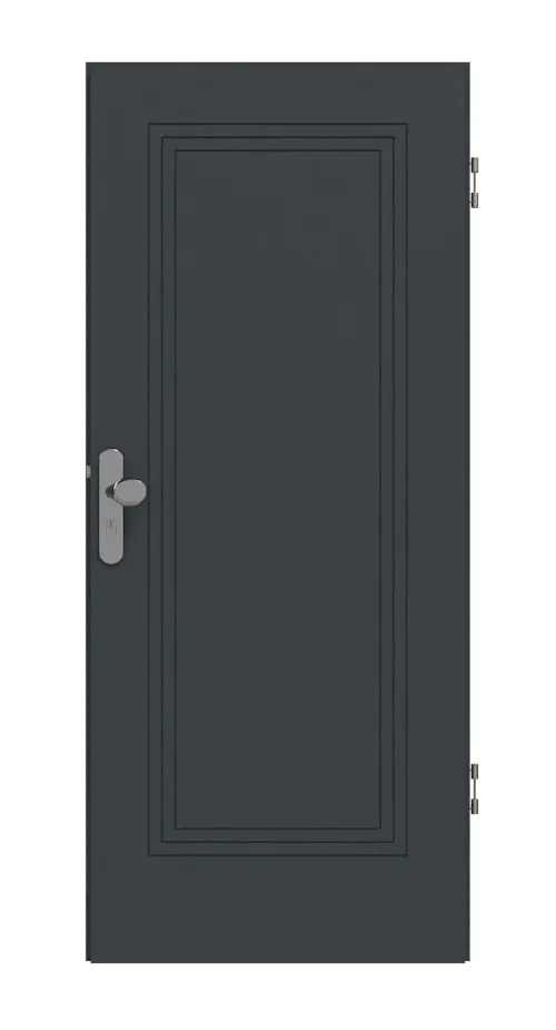 HÖRMANN drzwi wejściowe do mieszkania Groove 21 szary antracytowy RAL 7016 lakier DesignLine