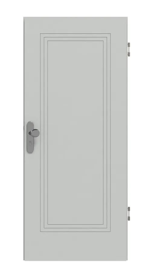 HÖRMANN drzwi wejściowe do mieszkania Groove 21 szary RAL 7035 lakier DesignLine