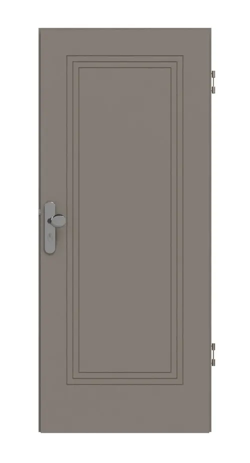 HÖRMANN drzwi wejściowe do mieszkania Groove 21 taupe RAL 7048 lakier DesignLine