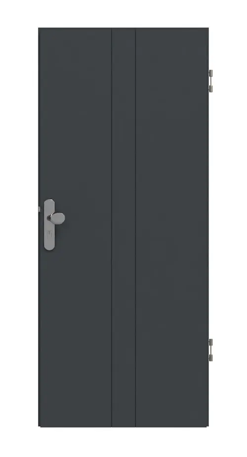 HÖRMANN drzwi wejściowe do mieszkania Groove 23 szary antracytowy RAL 7016 lakier DesignLine