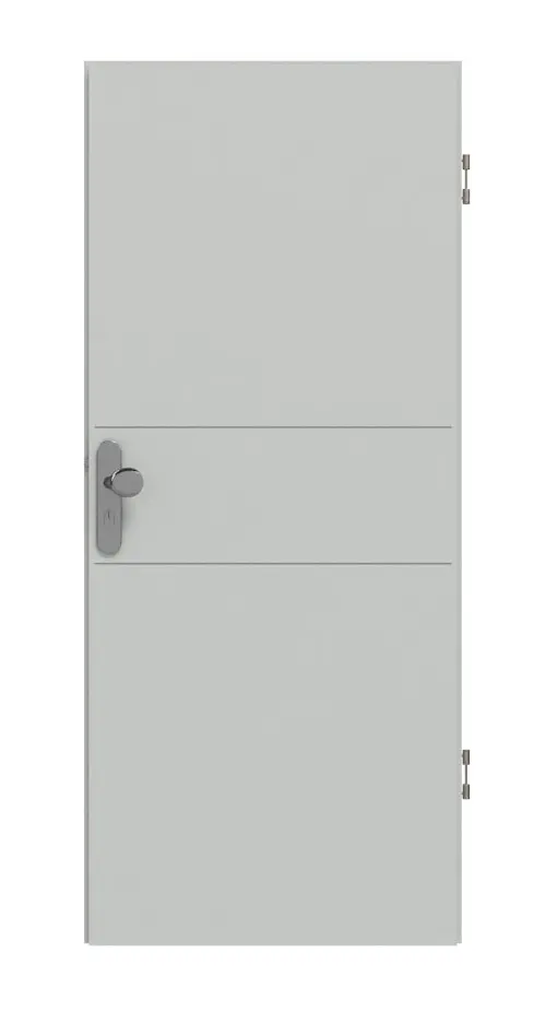 HÖRMANN drzwi wejściowe do mieszkania Groove 29 szary RAL 7035 lakier DesignLine