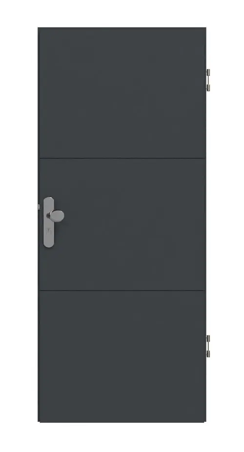 HÖRMANN Drzwi wejściowe do mieszkania Groove 31 antracytowy szary lakier DesignLine