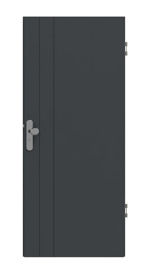 HÖRMANN drzwi wejściowe do mieszkania Groove 44 szary antracytowy RAL 7016 lakier DesignLine