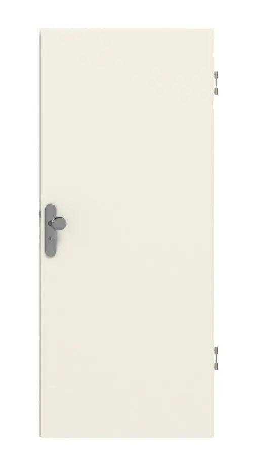 Widok frontowy modelu Typ 52 biały Lamikor drzwi wejściowe do mieszkania - Kilsgaard