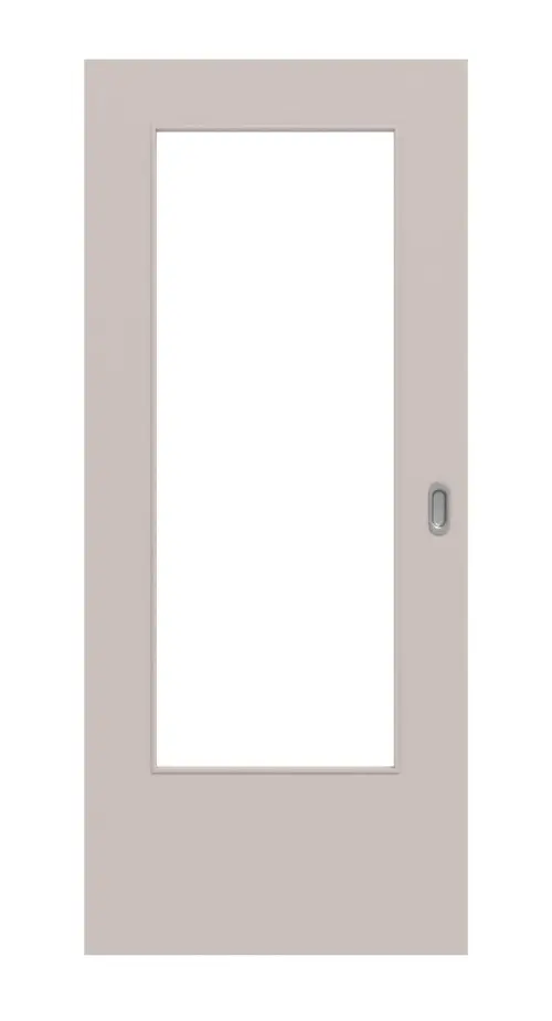 JELD-WEN drzwi przesuwne do pomieszczeń wilgotnych Smoke HPL-Urban z przeszkleniem LÖ-23