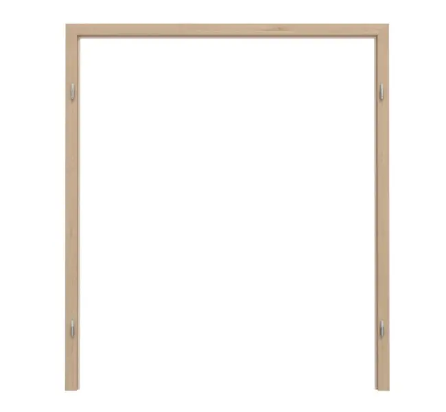 TEUTO Rama osłonowa do drzwi dwuskrzydłowych z powierzchnią CPL Authentic Achat z zaokrąglonymi krawędziami