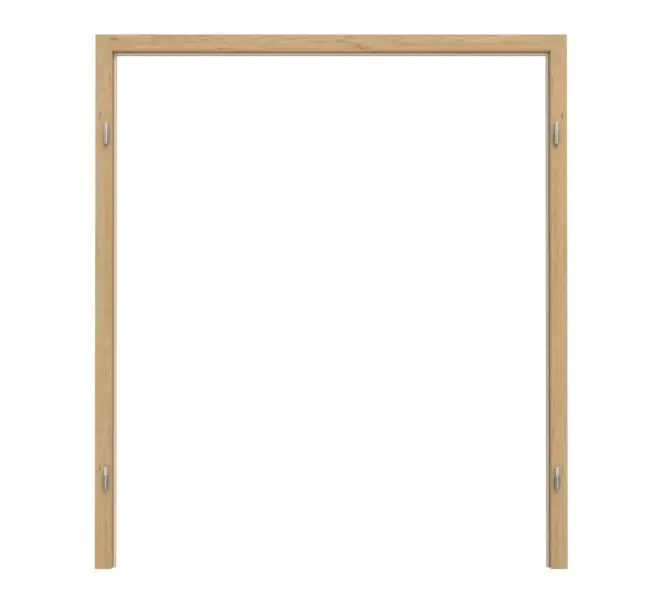 TEUTO rama osłonowa do drzwi dwuskrzydłowych CPL Authentic dąb sękaty z zaokrągloną krawędzią