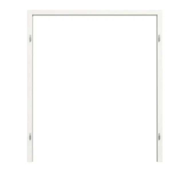 TEUTO rama osłonowa do drzwi dwuskrzydłowych Authentic Bianco CPL z zaokrągloną krawędzią