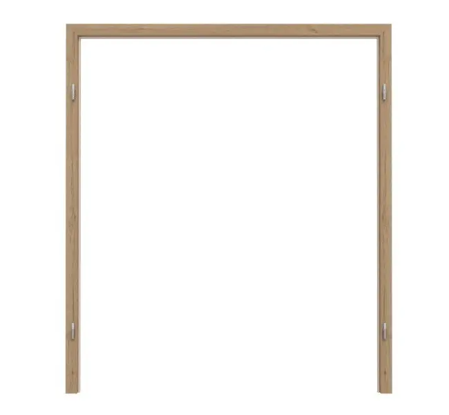 Widok frontowy marki GARANT rama osłonowa do drzwi dwuskrzydłowych Authentic dąb szczelinowy CePaL z zaokrągloną krawędzią