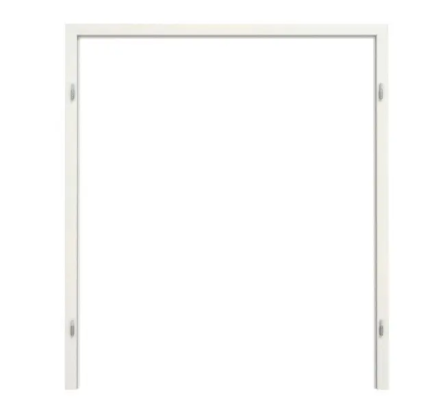 Widok frontowy marki GARANT rama osłonowa do drzwi dwuskrzydłowych biel ze strukturą Premium CePaL z zaokrągloną krawędzią