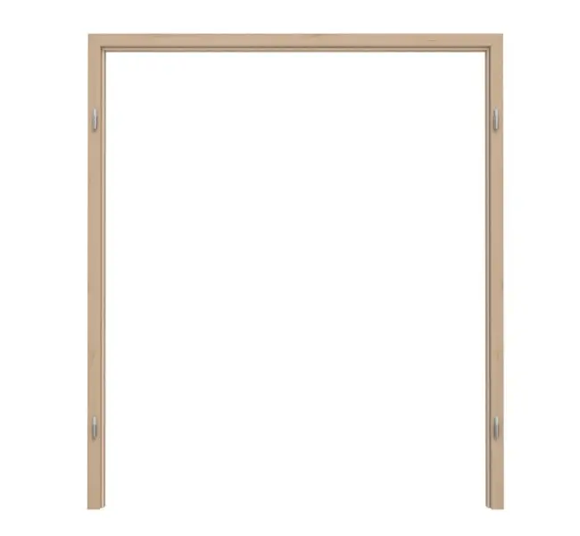 TEUTO rama blokowa do drzwi dwuskrzydłowych powierzchnia CPL authentic agat z zaokrągloną krawędzią