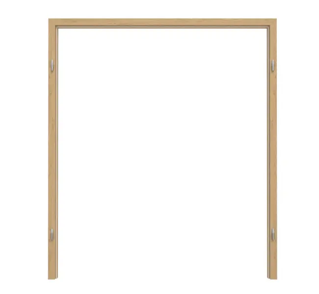 TEUTO rama blokowa do drzwi dwuskrzydłowych powierzchnia CPL authentic dąb sękaty z zaokrągloną krawędzią