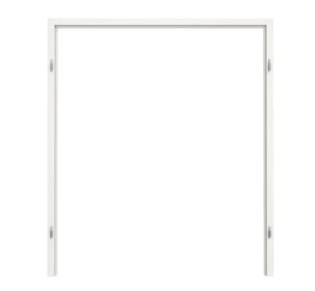TEUTO rama blokowa do drzwi dwuskrzydłowych Authentic Bianco CPL z zaokrągloną krawędzią