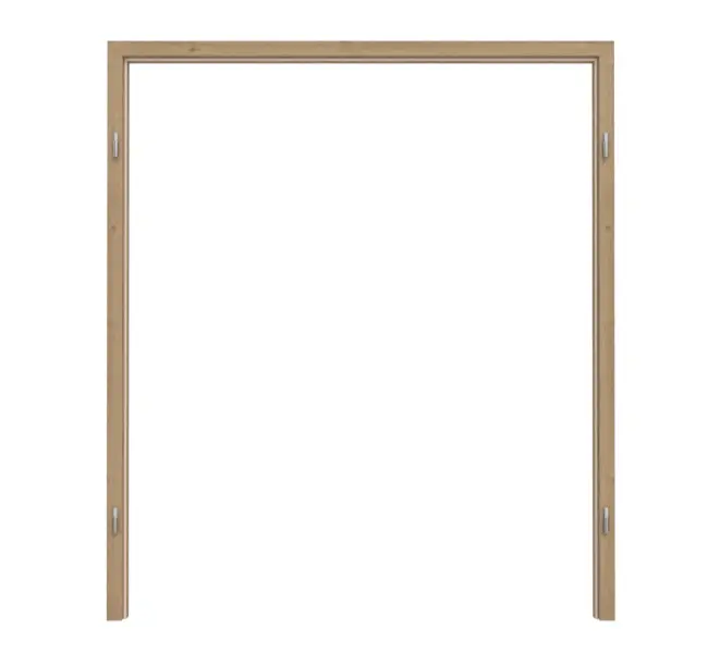 TEUTO rama blokowa do drzwi dwuskrzydłowych Authentic dąb szczelinowy CPL z zaokrągloną krawędzią