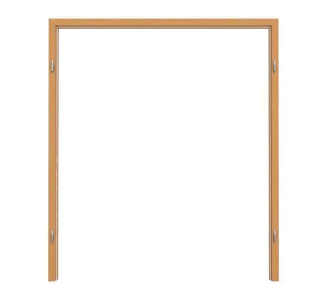 TEUTO rama blokowa do drzwi dwuskrzydłowych powierzchnia CPL buk ekskluzywny z zaokrągloną krawędzią