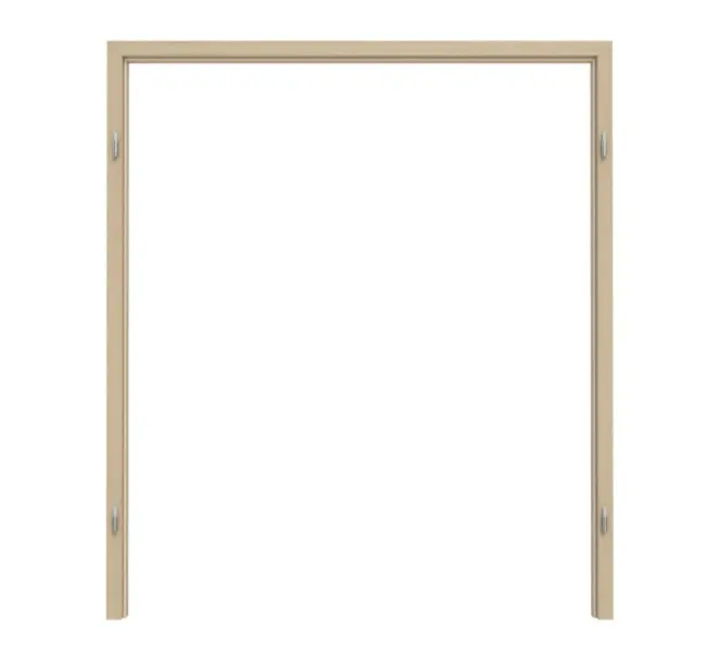 TEUTO Rama blokowa do drzwi dwuskrzydłowych klon Natura CPL z zaokrąglonymi krawędziami