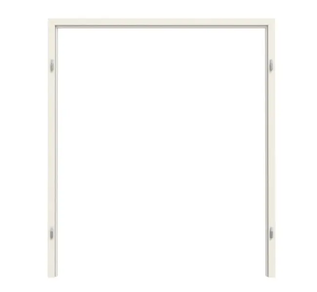 TEUTO rama blokowa do drzwi dwuskrzydłowych biały lakier 9010 CPL z zaokrągloną krawędzią