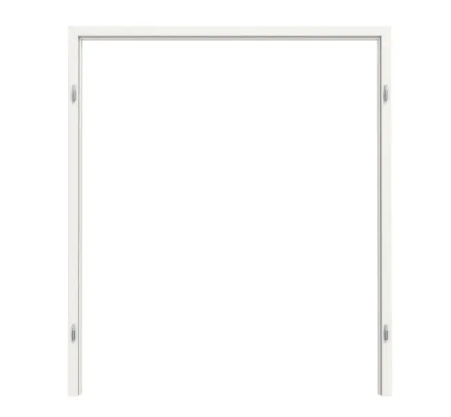 TEUTO rama blokowa do drzwi dwuskrzydłowych biały lakier 9016 z zaokrągloną krawędzią