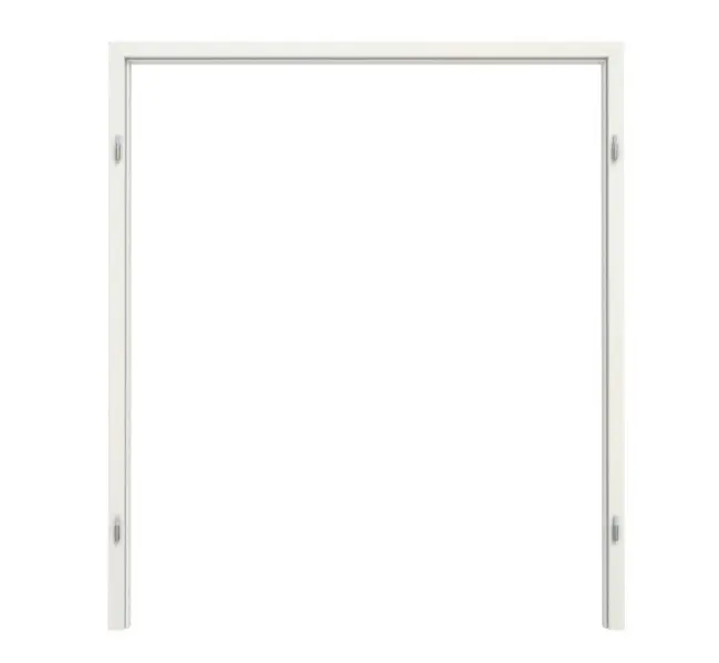 Rama blokowa TEUTO do drzwi dwuskrzydłowych, biel ze strukturą Premium CPL z zaokrągloną krawędzią