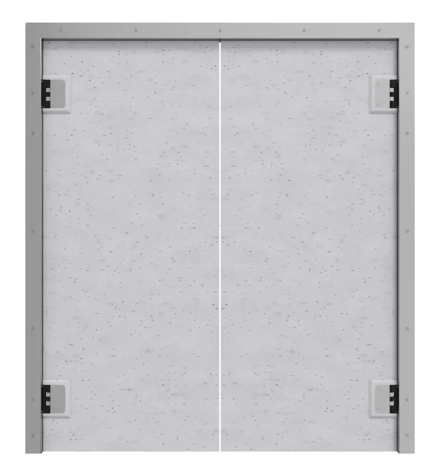 HÖRMANN podwójne drzwi wahadłowe z tworzywa sztucznego granit z ościeżnicą opaskową