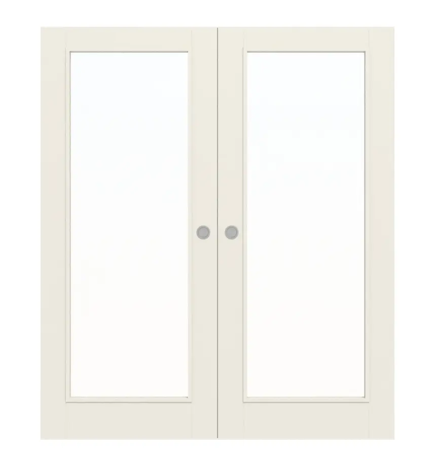 WESTAG dwuskrzydłowe drzwi przesuwne bretania Typ 3001 biały lakier z przeszkleniem