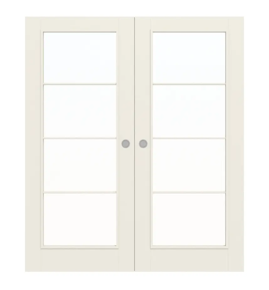 WESTAG dwuskrzydłowe drzwi przesuwne bretania Typ 3001 biały lakier z przeszkleniem i szprosem 20.